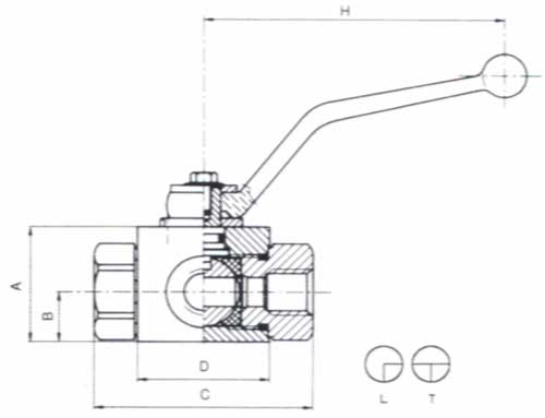 HS-GE-03L/T高壓三通球閥