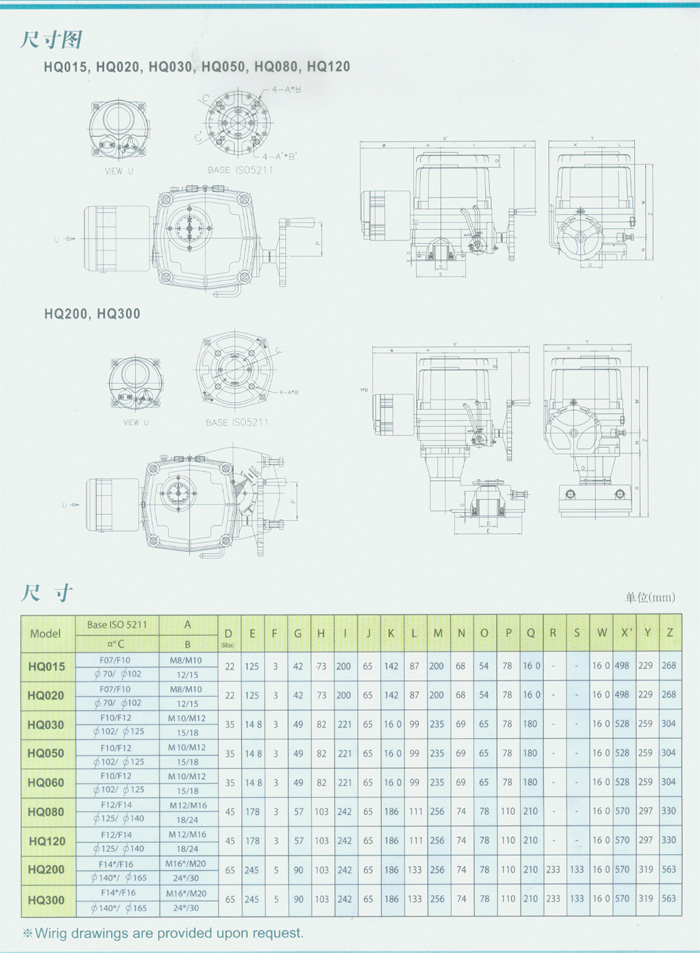 HQ系列電動(dòng)執(zhí)行器